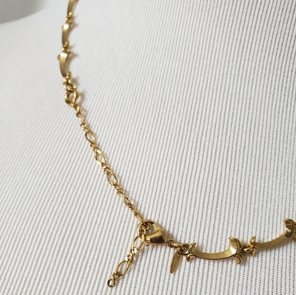 Vintage AVON Gold Chain Crystal Necklace - Picture 4 of 5